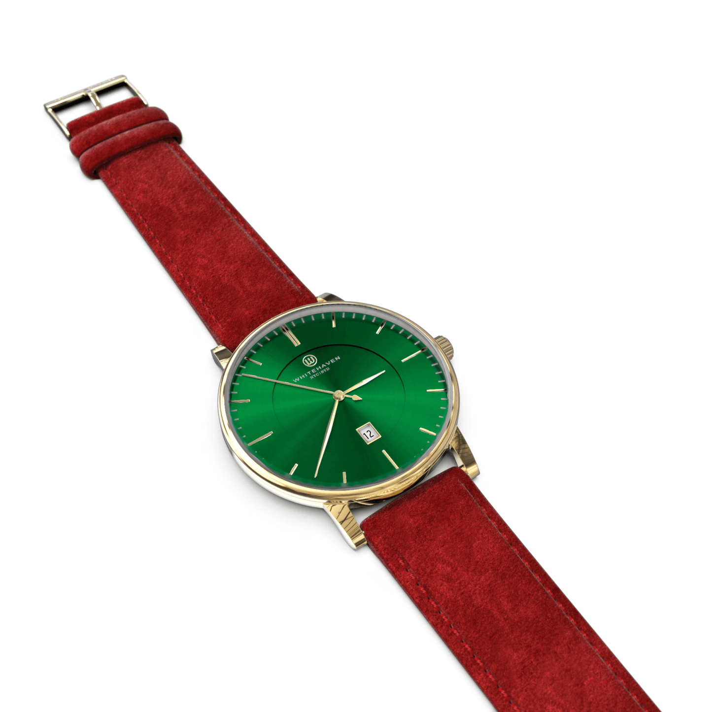 Montre pas cher / Montre élégante / Montre Mixte / Montre Intemporelle / montre à moins de 100€ / Montre 40 mm / Bracelet Daim Rouge / Finitions Gold / Montre couleur Vert / Montre White Haven / Daniel Wellington / montre Daniel Wellington / Cluse / montre Cluse