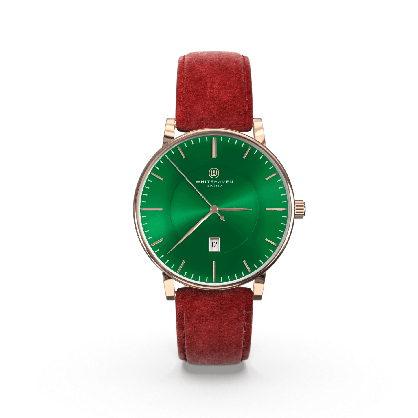 Montre pas cher / Montre élégante / Montre Mixte / Montre Intemporelle / montre à moins de 100€ / Montre 40 mm / Bracelet Daim Rouge / Finitions Rose Gold / Montre couleur Vert / Montre White Haven / Daniel Wellington / montre Daniel Wellington / Cluse / montre Cluse