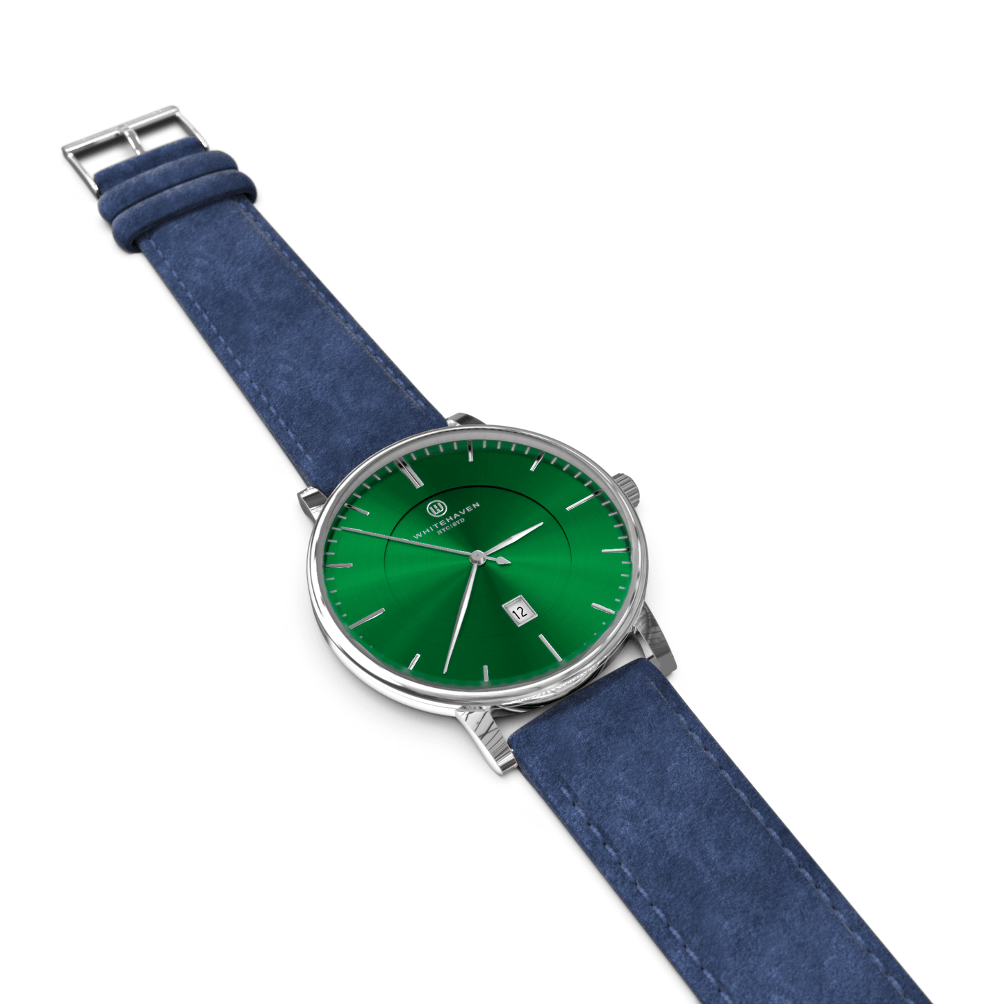 Montre pas cher / Montre élégante / Montre Mixte / Montre Intemporelle / montre à moins de 100€ / Montre 40 mm / Bracelet Daim Bleu / Finitions Argent / Montre couleur Vert / Montre White Haven / Daniel Wellington / montre Daniel Wellington / Cluse / montre Cluse