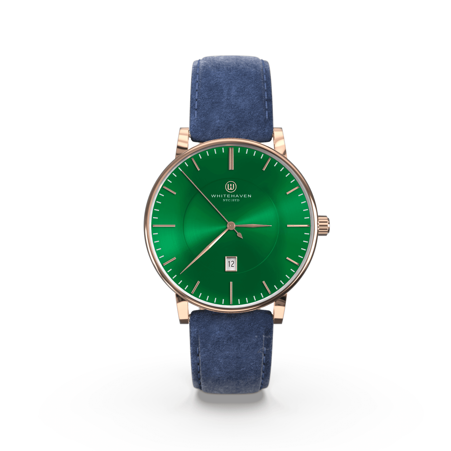 Montre pas cher / Montre élégante / Montre Mixte / Montre Intemporelle / montre à moins de 100€ / Montre 40 mm / Bracelet Daim Bleu / Finitions Rose Gold / Montre couleur Vert / Montre White Haven / Daniel Wellington / montre Daniel Wellington / Cluse / montre Cluse