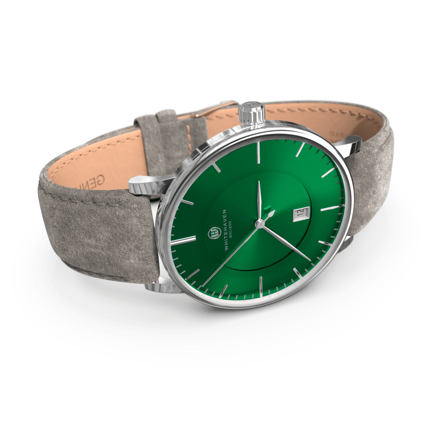 Montre pas cher / Montre élégante / Montre Mixte / Montre Intemporelle / montre à moins de 100€ / Montre 40 mm / Bracelet Daim Gris Pale / Finitions Argent / Montre couleur Vert / Montre White Haven / Daniel Wellington / montre Daniel Wellington / Cluse / montre Cluse