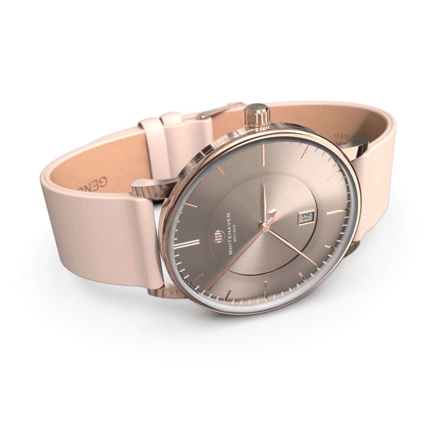 Montre pas cher / Montre élégante / Montre Mixte / Montre Intemporelle / montre à moins de 100€ / Montre 40 mm / Bracelet Cuir Rose Pale / Finitions Rose Gold / Montre couleur Taupe / Montre White Haven / Daniel Wellington / montre Daniel Wellington / Cluse / montre Cluse