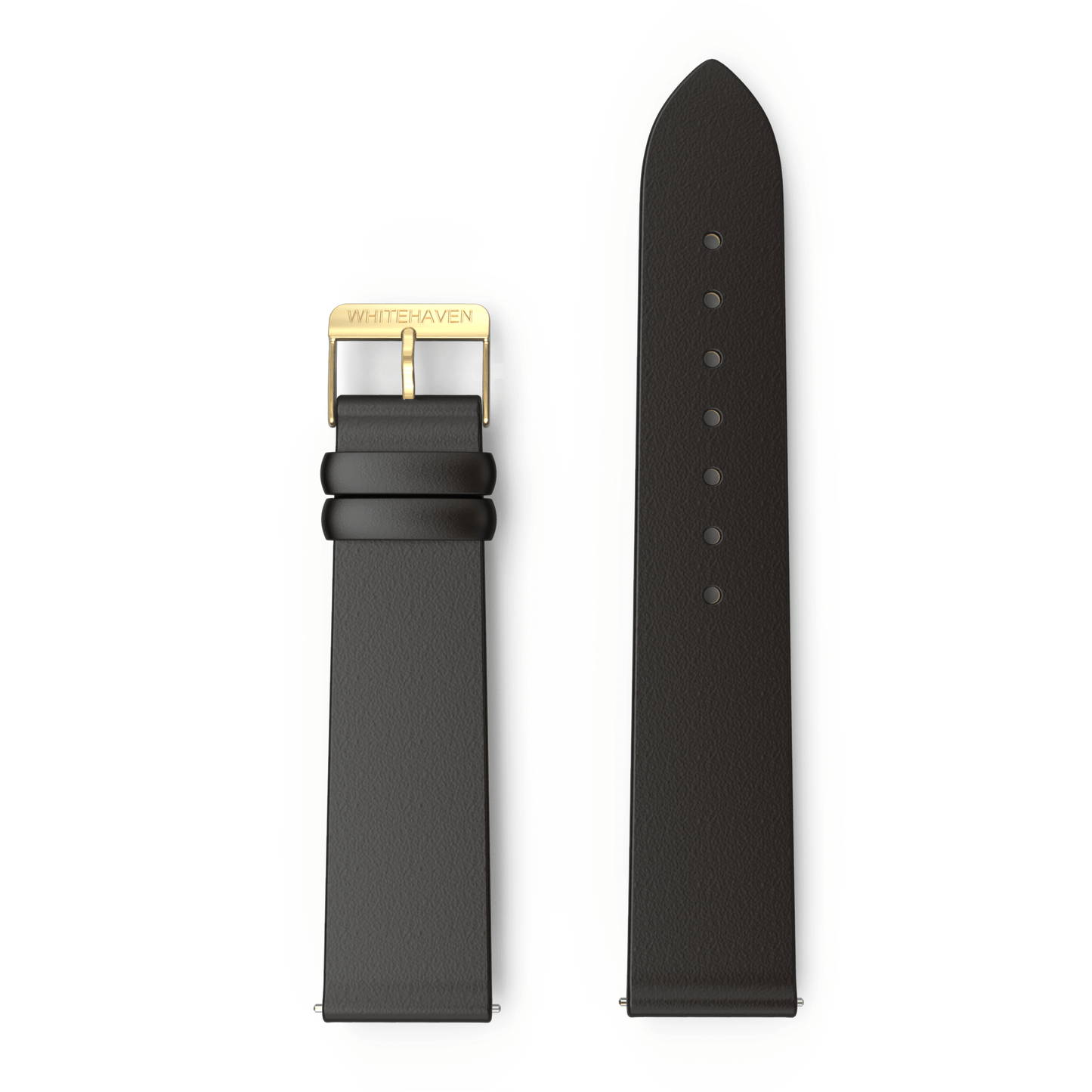 Bracelet CuirPlat Noir finition Gold