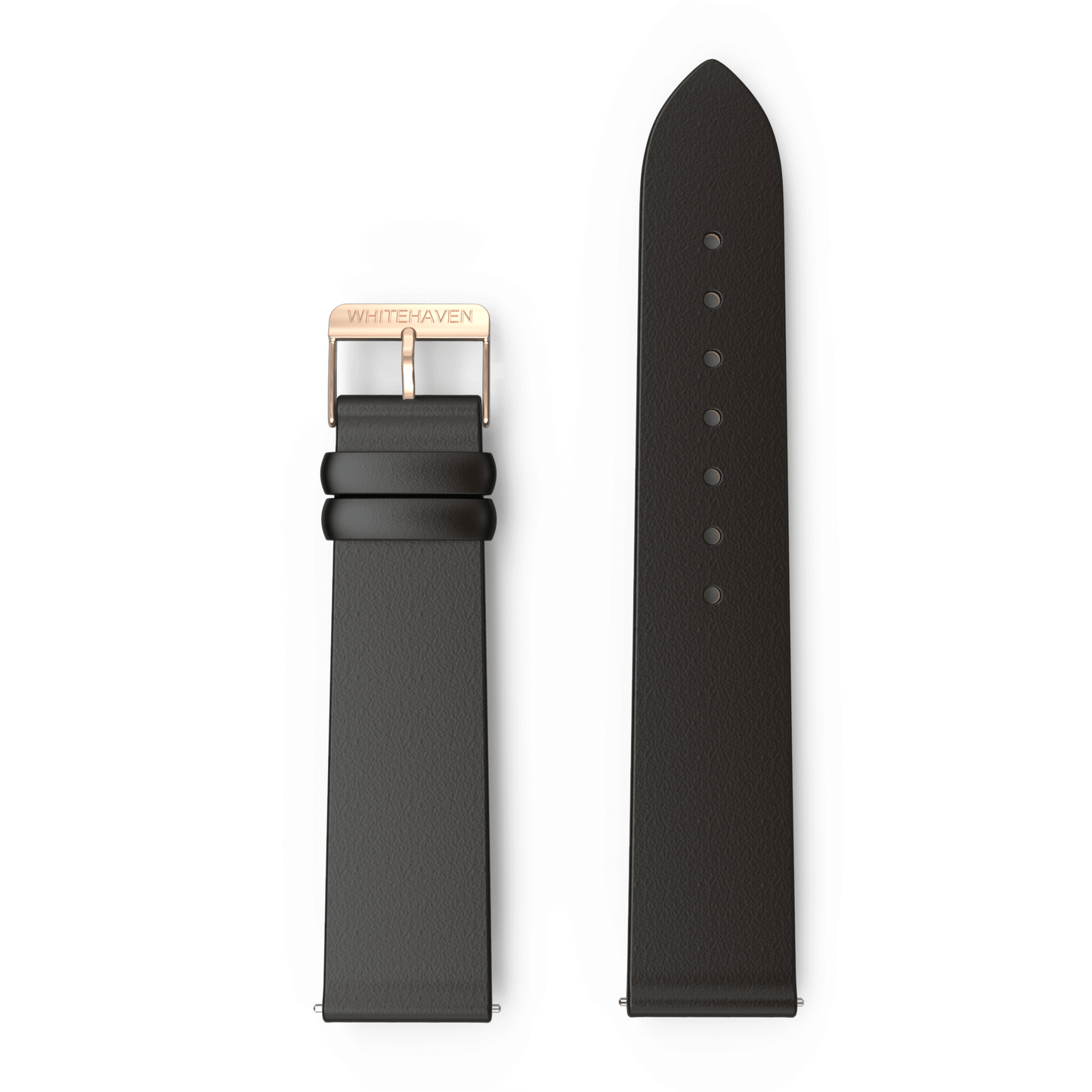 Bracelet CuirPlat Noir finition RoseGold