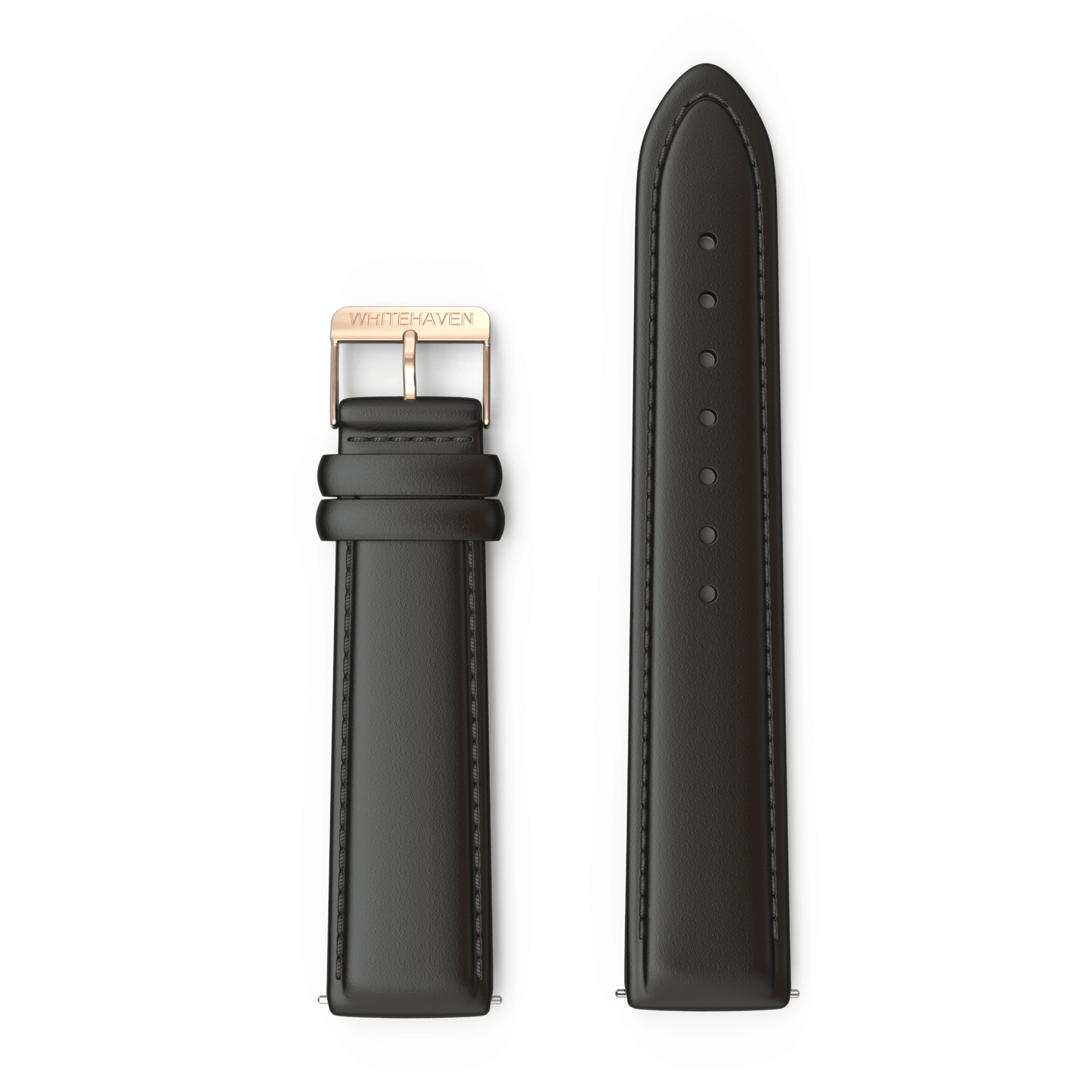 Bracelet Cuir Noir finition RoseGold