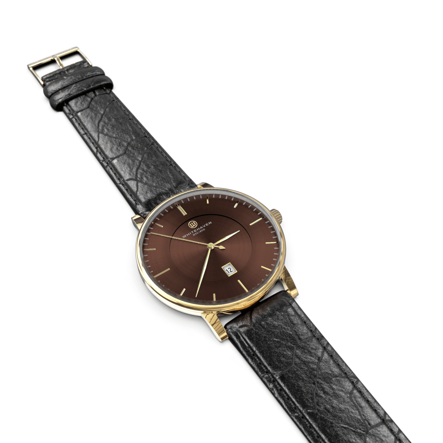 Montre pas cher / Montre élégante / Montre Mixte / Montre Intemporelle / montre à moins de 100€ / Montre 40 mm / Bracelet Cuir Croco Noir / Finitions Gold / Montre couleur Rose Gold / Montre White Haven / Daniel Wellington / montre Daniel Wellington / Cluse / montre Cluse