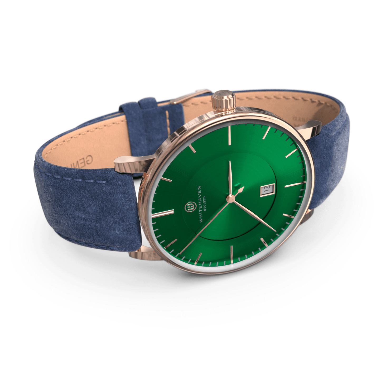 Montre pas cher / Montre élégante / Montre Mixte / Montre Intemporelle / montre à moins de 100€ / Montre 40 mm / Bracelet Daim Bleu / Finitions Rose Gold / Montre couleur Vert / Montre White Haven / Daniel Wellington / montre Daniel Wellington / Cluse / montre Cluse