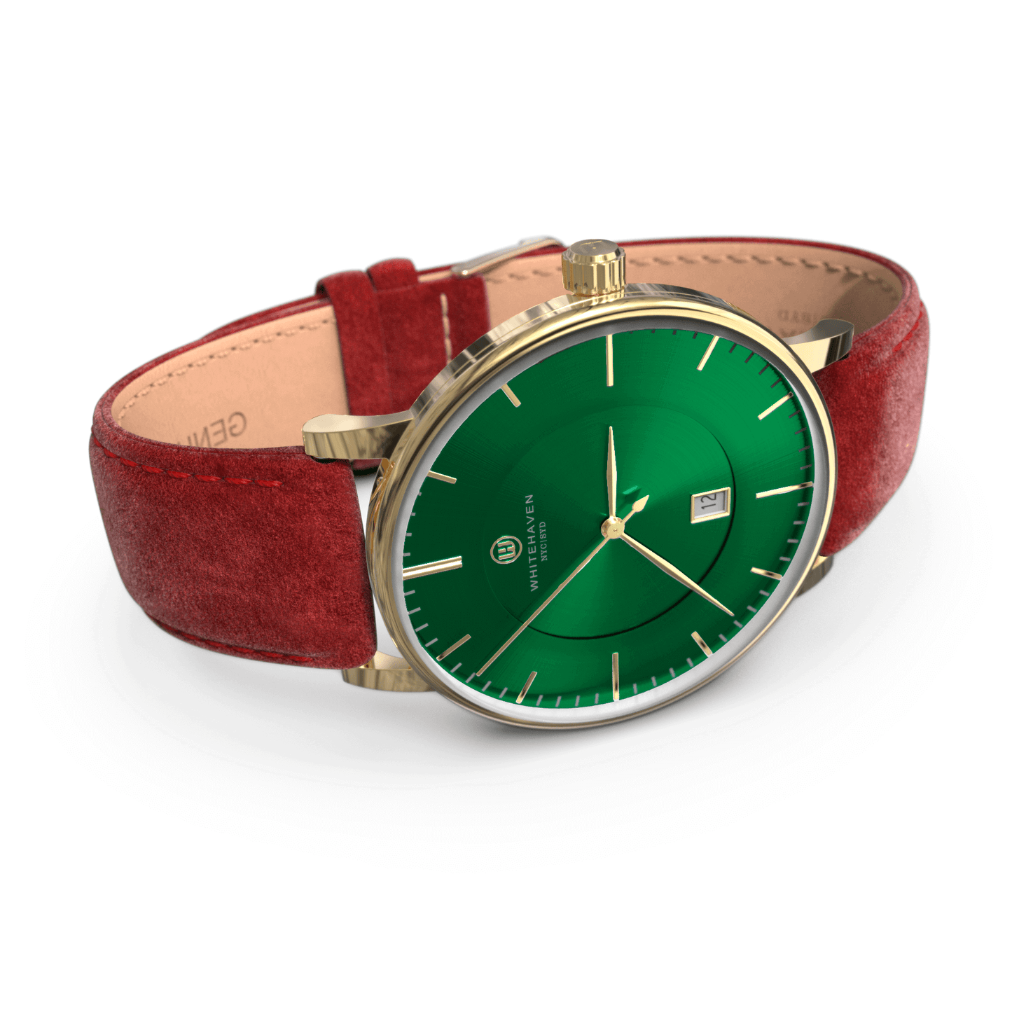 Montre pas cher / Montre élégante / Montre Mixte / Montre Intemporelle / montre à moins de 100€ / Montre 40 mm / Bracelet Daim Rouge / Finitions Gold / Montre couleur Vert / Montre White Haven / Daniel Wellington / montre Daniel Wellington / Cluse / montre Cluse