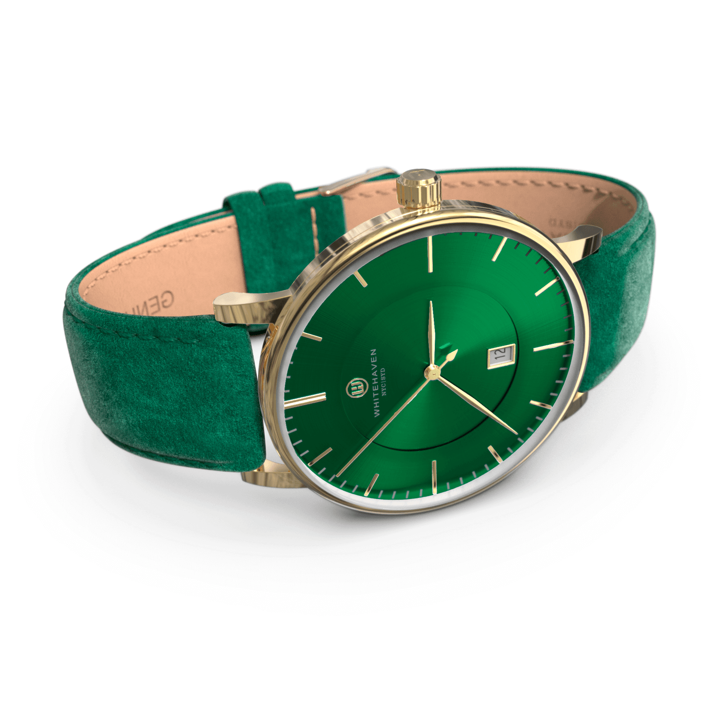 Montre pas cher / Montre élégante / Montre Mixte / Montre Intemporelle / montre à moins de 100€ / Montre 40 mm / Bracelet Daim Vert / Finitions Gold / Montre couleur Vert / Montre White Haven / Daniel Wellington / montre Daniel Wellington / Cluse / montre Cluse