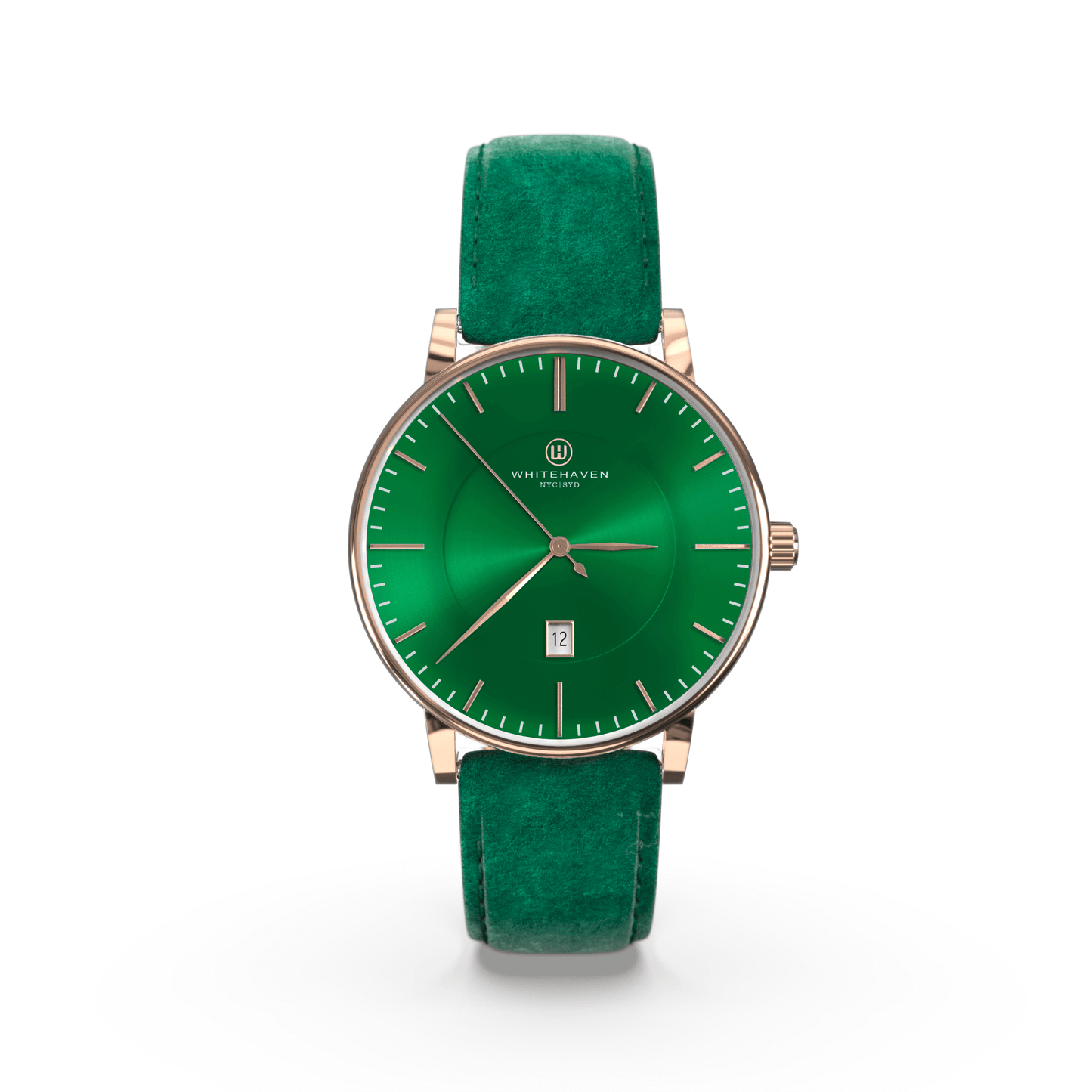 Montre pas cher / Montre élégante / Montre Mixte / Montre Intemporelle / montre à moins de 100€ / Montre 40 mm / Bracelet Daim Vert / Finitions Rose Gold / Montre couleur Vert / Montre White Haven / Daniel Wellington / montre Daniel Wellington / Cluse / montre Cluse