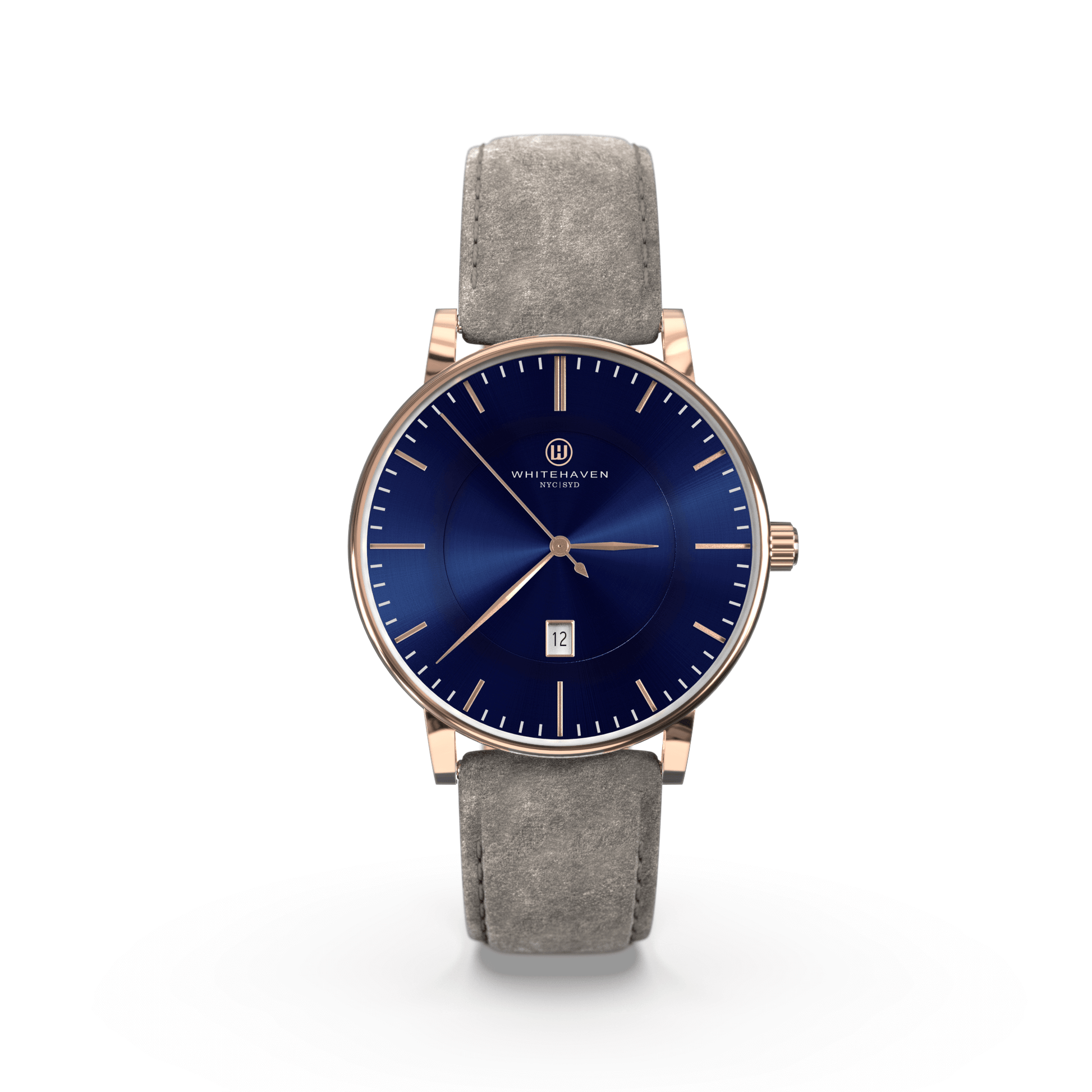 Montre pas cher / Montre élégante / Montre Mixte / Montre Intemporelle / montre à moins de 100€ / Montre 40 mm / Bracelet Daim Gris / Finitions Rose Gold / Montre couleur Bleu / Montre White Haven / Daniel Wellington / montre Daniel Wellington / Cluse / montre Cluse 