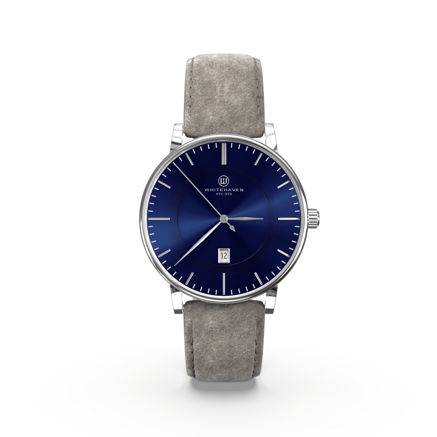 Montre pas cher / Montre élégante / Montre Mixte / Montre Intemporelle / montre à moins de 100€ / Montre 40 mm / Bracelet Daim Gris / Finitions Argent / Montre couleur Bleu / Montre White Haven / Daniel Wellington / montre Daniel Wellington / Cluse / montre Cluse 