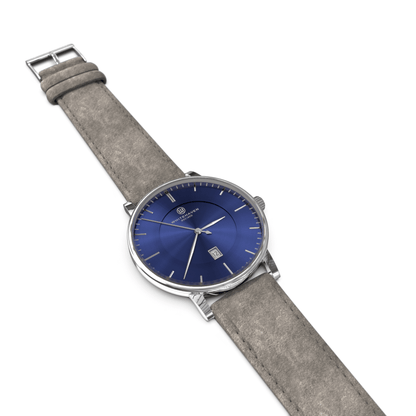 Montre pas cher / Montre élégante / Montre Mixte / Montre Intemporelle / montre à moins de 100€ / Montre 40 mm / Bracelet Daim Gris / Finitions Argent / Montre couleur Bleu / Montre White Haven / Daniel Wellington / montre Daniel Wellington / Cluse / montre Cluse 