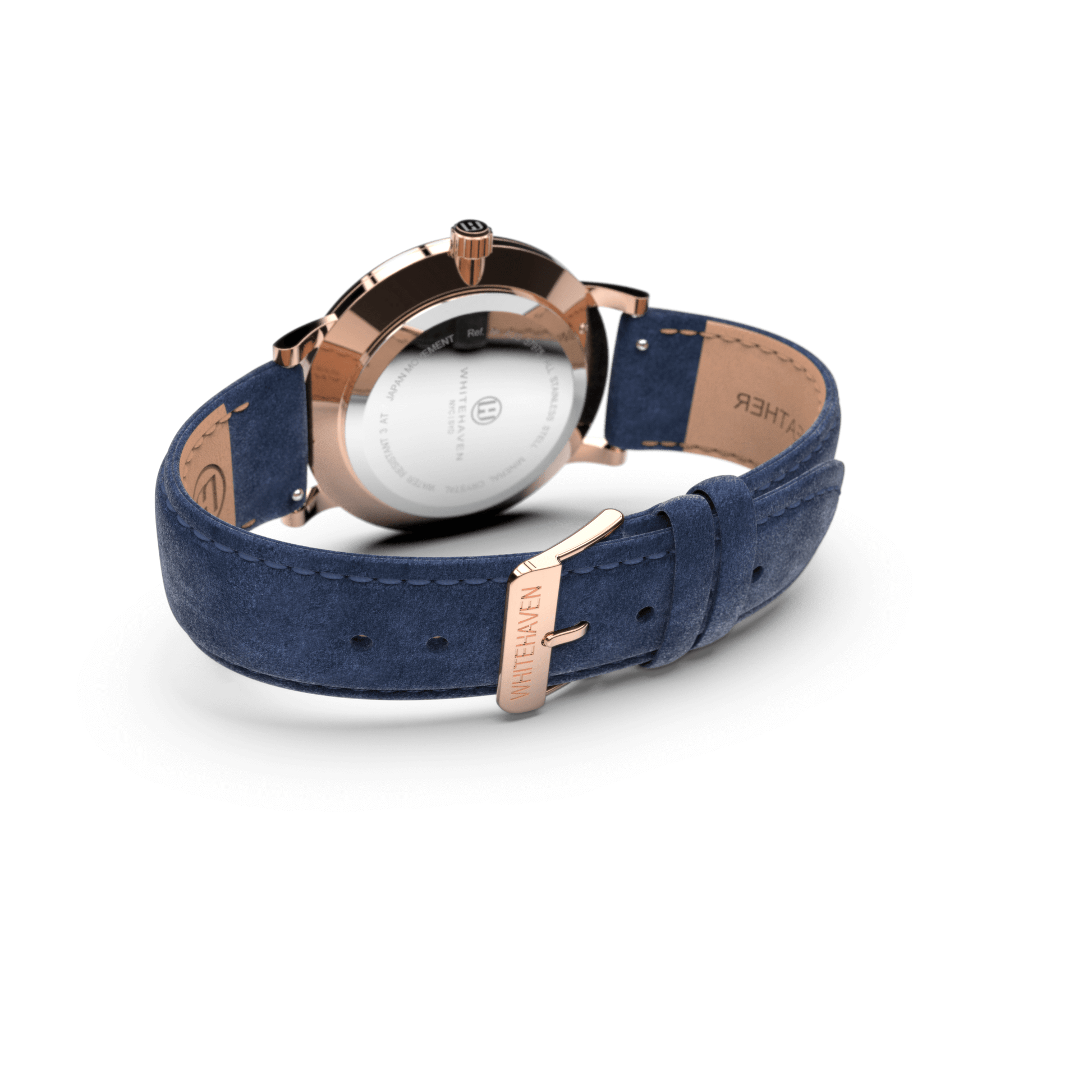 Montre pas cher / Montre élégante / Montre Mixte / Montre Intemporelle / montre à moins de 100€ / Montre 40 mm / Bracelet Daim Bleu /Finitions Rose Gold / Montre couleur Bleu / Montre White Haven / Daniel Wellington / montre Daniel Wellington / Cluse / montre Cluse 