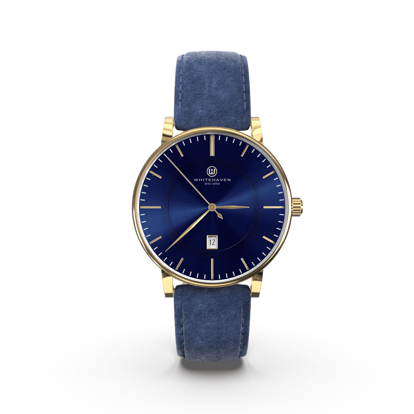 Montre pas cher / Montre élégante / Montre Mixte / Montre Intemporelle / montre à moins de 100€ / Montre 40 mm / Bracelet Daim Bleu /Finitions Gold / Montre couleur Bleu / Montre White Haven / Daniel Wellington / montre Daniel Wellington / Cluse / montre Cluse 